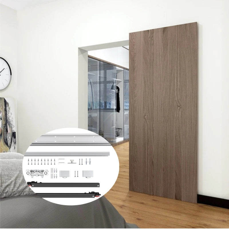 38"(96.5cm) Concealed Barn Door Hardware Kit