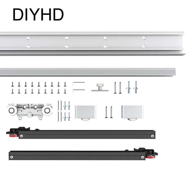 38"(96.5cm) Concealed Barn Door Hardware Kit